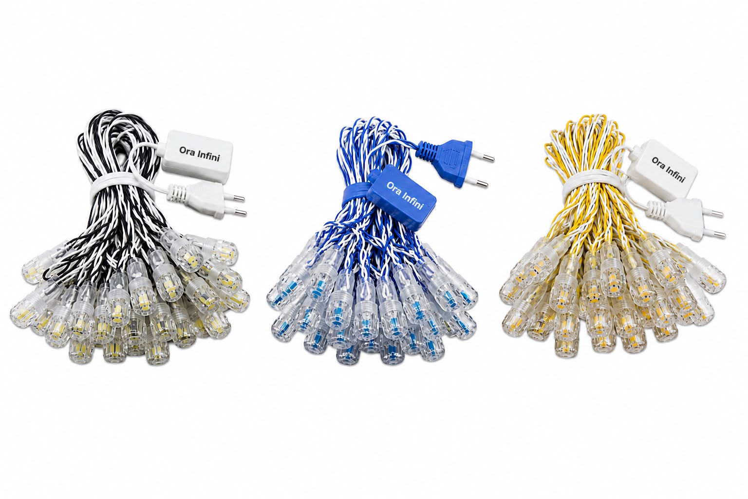 Ora Infini decorative LED string lights in three colour options